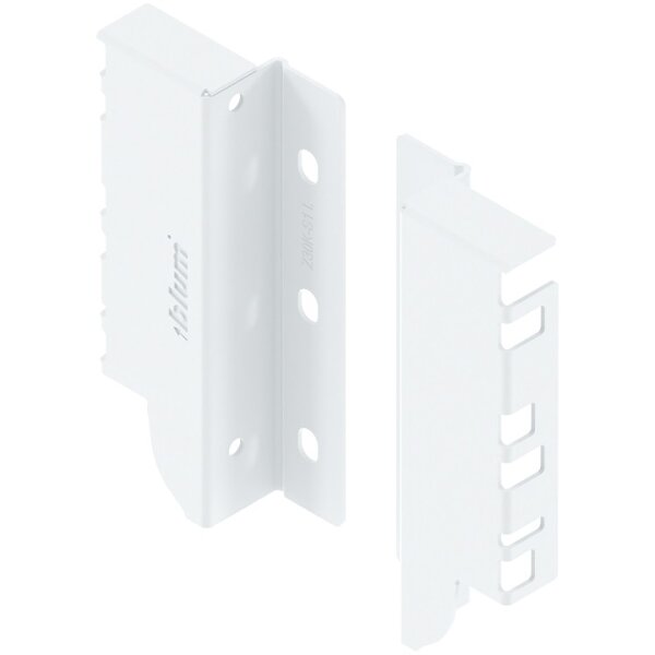 Z30K000S TANDEMBOX Holzrückwandhalter, seidenweiß, Höhe K=128,5 mm