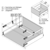 ZRU.01E0 ORGA-LINE Querreling-Aufnahme für TANDEMBOX...
