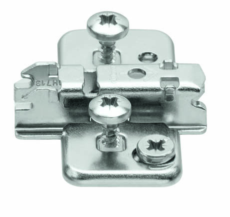 174H713ZE CLIP Montageplatte, 3 mm, Stahl, EXPANDO, HV: Exzenter, für Mittelanschlag