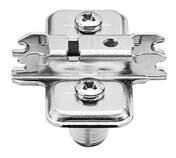 174L6130.05 CLIP Montageplatte, 3 mm, Stahl, Einpressen, HV: Langloch