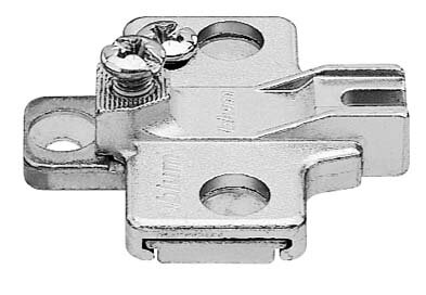 195H9100 MODUL Montageplatte, kreuz, 0 mm, Zink, Systemschrauben, HV: 2-teilig