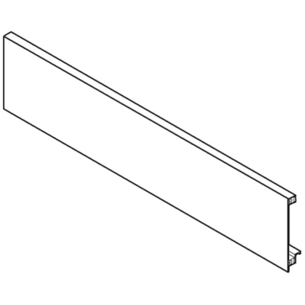 ZV7.1043C01 LEGRABOX Vorderstück ohne Nut für Innenschubkasten und Innenauszug mit Querreling, KB=1200 mm, zum Ablängen, SW/OG/PS/TS/CS/ELN2