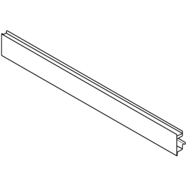 ZV7.1043MN1 LEGRABOX Vorderstück mit Nut für Innenauszug mit Einschubelement, KB=1200 mm, zum Ablängen, SW/OG/PS/CS/ELN2