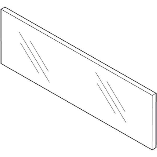 ZE7Vxxx LEGRABOX Glaseinschubelement - vorne, Höhe 70mm, KB=600-1200mm, Glas klar, für LEGRABOX pure/free