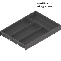 ZC7S450BS3 AMBIA-LINE Besteckeinsatz, für LEGRABOX / MERIVOBOX, Kunststoff / Stahl, 4 Besteckfächer, NL=450 mm, Breite=300 mm