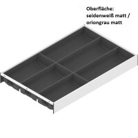 ZC7S500BS3 AMBIA-LINE Besteckeinsatz, für LEGRABOX / MERIVOBOX, Kunststoff / Stahl, 6 Besteckfächer, NL=500 mm, Breite=300 mm