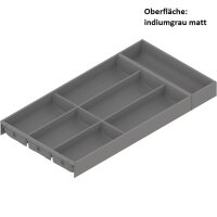 ZC7S600BS3 AMBIA-LINE Besteckeinsatz, für LEGRABOX / MERIVOBOX, Kunststoff / Stahl, 7 Besteckfächer, NL=600 mm, Breite=300 mm