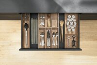 ZC7S500BH3 AMBIA-LINE Besteckeinsatz, für LEGRABOX/MERIVOBOX, Holzdesign, 6 Besteckfächer, NL=500 mm, Breite=300 mm