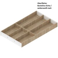 ZC7S550BH3 AMBIA-LINE Besteckeinsatz, für LEGRABOX/MERIVOBOX, Holzdesign, 6 Besteckfächer, NL=550 mm, Breite=300 mm