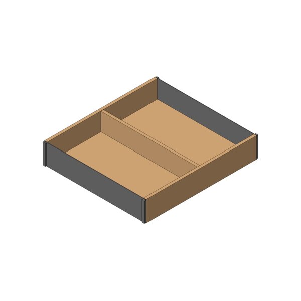ZC7S300RHU AMBIA-LINE Rahmen, für LEGRABOX/MERIVOBOX, Holzdesign, NL=300 mm, Breite=242 mm