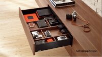 ZC7Q0U0SH AMBIA-LINE Querteiler, für LEGRABOX/MERIVOBOX, Holzdesign, Rahmenbreite 242 mm