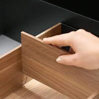 ZC7Q0U0SH AMBIA-LINE Querteiler, für LEGRABOX/MERIVOBOX, Holzdesign, Rahmenbreite 242 mm