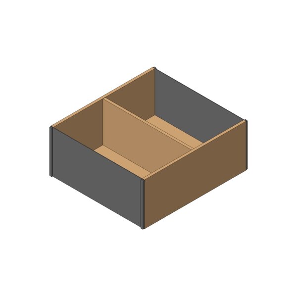 ZC7F300RHU AMBIA-LINE Rahmen für Frontauszug LEGRABOX/MERIVOBOX, Holzdesign, ab NL=270 mm, Breite=242 mm