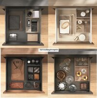 ZC7F300RHU AMBIA-LINE Rahmen für Frontauszug LEGRABOX/MERIVOBOX, Holzdesign, ab NL=270 mm, Breite=242 mm