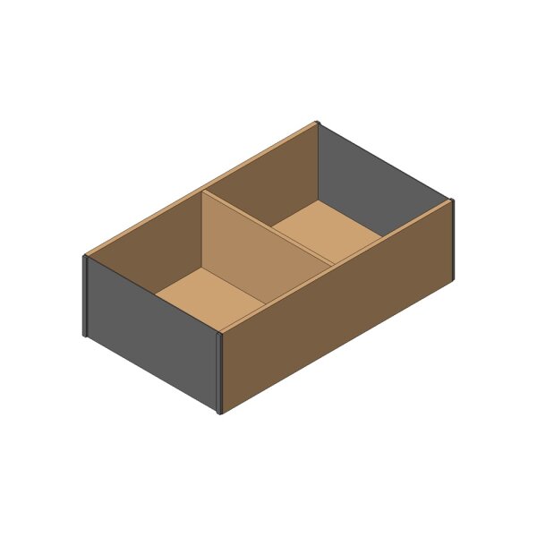 ZC7F400RHP AMBIA-LINE Rahmen für Frontauszug LEGRABOX/MERIVOBOX, Holzdesign, ab NL=400 mm, Breite=218 mm