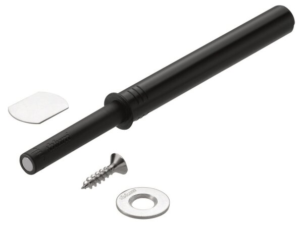 956A1004 TIP-ON für Türen Langversion, ab Höhe 130cm, inkl. Haftplatten, Auslöseweg 1,5mm, carbonschwarz