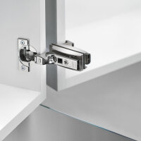 Restposten! Alte CRISTALLO-Montageplatte, zum Kleben, gerade, Zink, HV: 2-teilig