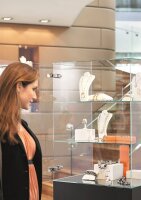 Restposten! Alte CRISTALLO-Montageplatte, zum Kleben, gerade, Zink, HV: 2-teilig