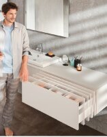 578.4001M TANDEMBOX TIP-ON Blumotion Korpusschiene Vollauszug, 30 kg, NL= 400mm, li/re