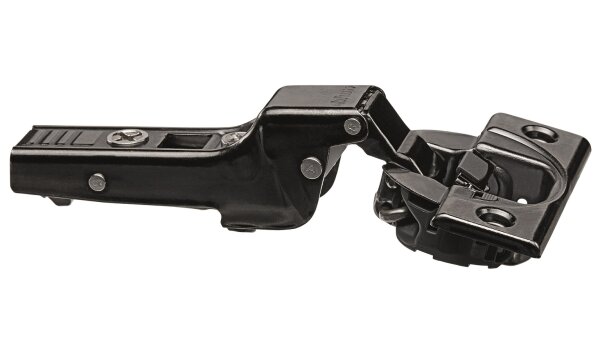 71B3650OX CLIP top BLUMOTION Standardscharnier 110°, gekröpft, mit Feder, Topf: Schrauben, Onyxschwarz