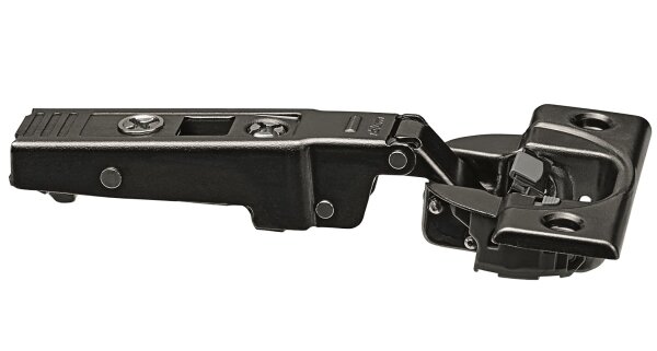 71B9550 onyx CLIP top BLUMOTION Profiltürscharnier 95°, Eckanschlag, Topf: Schrauben