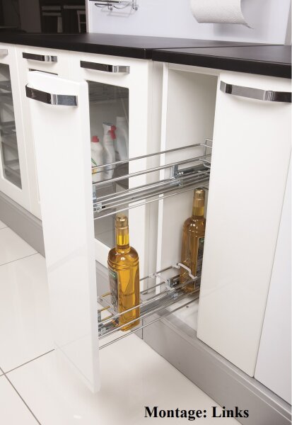 S-2413 Unterschrankauszug zur Montage hinter Auszugsfront 150mm Ausführung rechts blum Tandem-Vollauszug