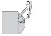 Aventos HL Hebelpaketset für Klappen KH 300-349 mm