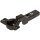 70T9650.TLOX onyx CLIP top Profiltürscharnier 95°, 9,5mm gekröpft, ohne Feder, Topf: Schrauben, onyxschwarz