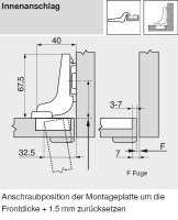 70T9750.TLOX onyx CLIP top Profiltürscharnier...