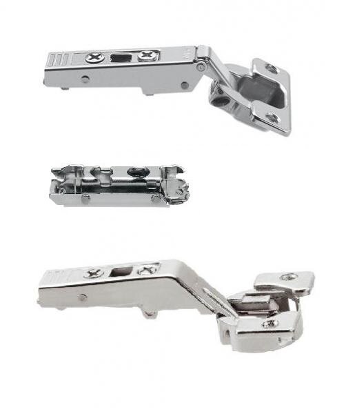 78Z5500T12 Scharnier-Set HF Holzfronten und breite Alurahmen Schrauben (bis 1200mm Korpusbreite)