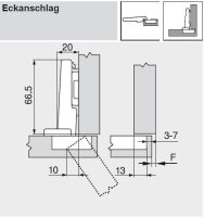73B3580 CLIP top BLUMOTION 110°-Spezialscharnier,...