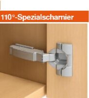 72T3550.TL CLIP top Spezialscharnier 110°, gerade,...