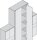 78T9550.TL CLIP top Stollenscharnier 95°, innenliegend, ohne Feder, Topfbefestigung: Schrauben