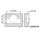 78T9550.TL CLIP top Stollenscharnier 95°, innenliegend, ohne Feder, Topfbefestigung: Schrauben
