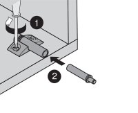 970.5501 BLUMOTION Adapterplatte, kreuz (37/32), für Spax 3,5mm, Zink vernickelt