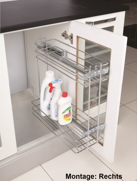 S-2442 Unterschrankauszug zur Montage hinter Auszugsfront 200mm Ausführung rechts blum Tandem-Vollauszug