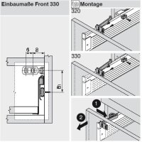 295.5500 Kindersicherung Metabox Teil- (320) und Vollauszug (330) inkl. Aushängestop