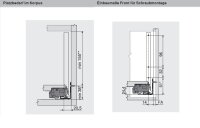 770C5002S blum LEGRABOX pure, seidenweiß matt Zarge C=176,8mm, NL=500 mm