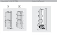 770C3502S blum LEGRABOX pure, oriongrau matt Zarge C=176,8mm, NL=350 mm
